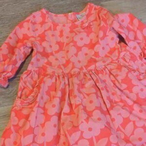 Hanna Andersson Scandi Floral Pincord Dress Size 5 110